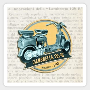 Legendary Lambretta 125-B Sticker